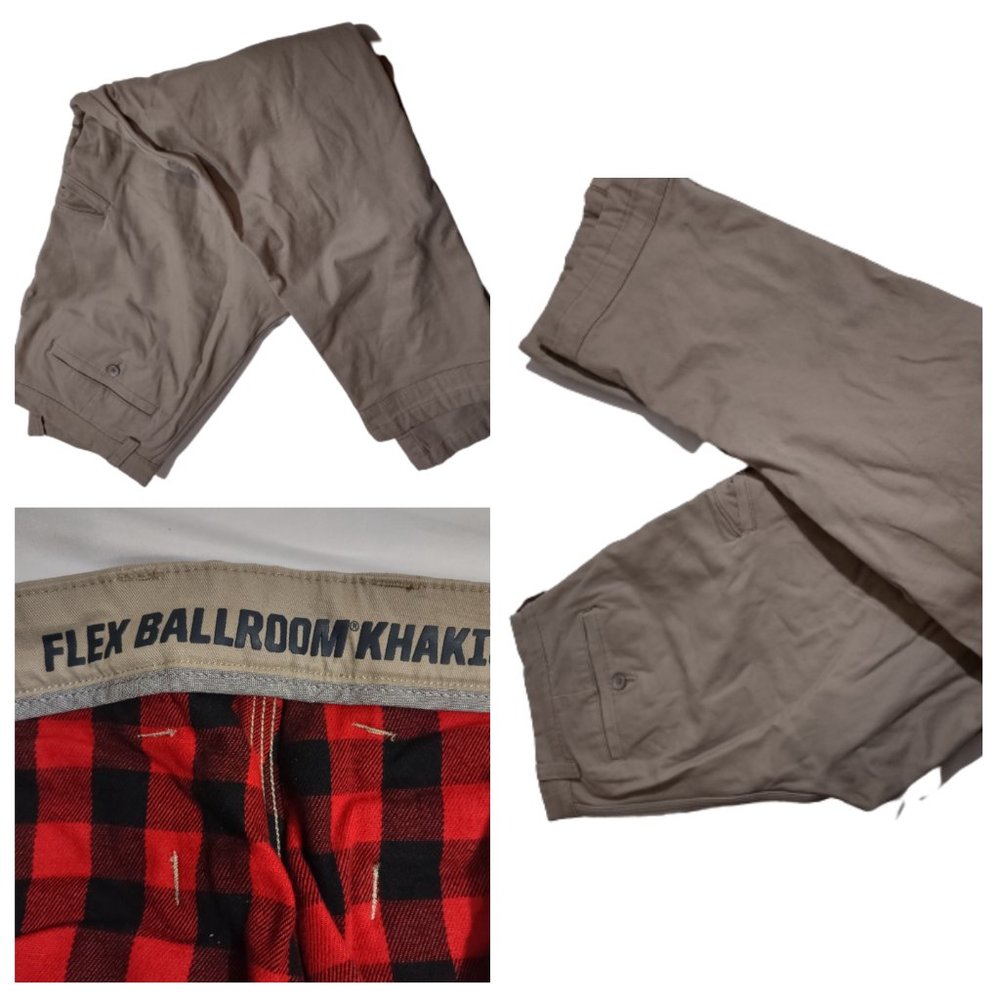 Duluth Trading Co. Mens Flex Ballroom Khakis Size W34/L32